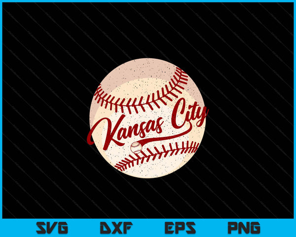 Baseball Kansas City Love Blue Color Royal National Pastime SVG PNG Digital Cutting Files