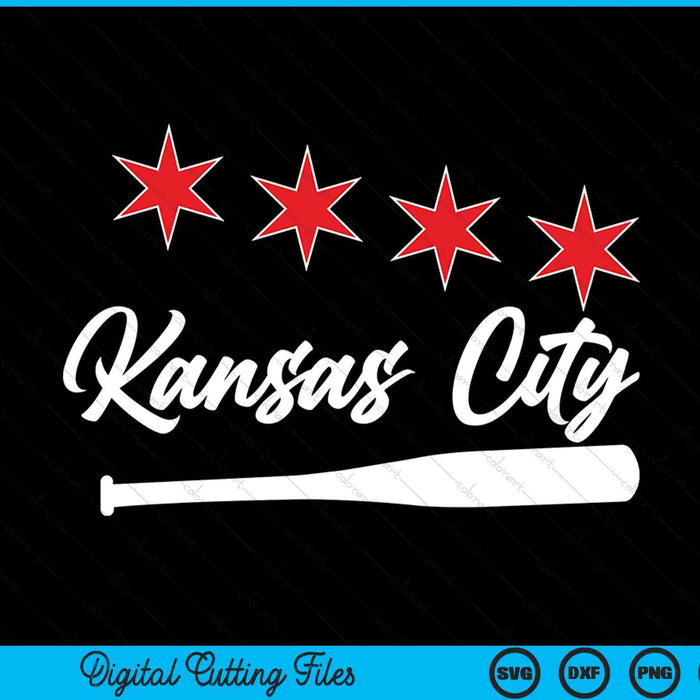 Baseball Kansas City Lover Cute Kansas City Baseball Bat American SVG PNG Digital Cutting Files