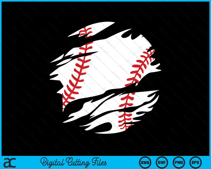 Baseball Life Jugador de béisbol Fan SVG PNG Cortar archivos imprimibles