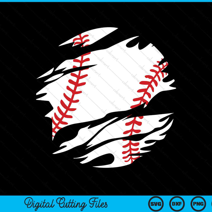 Baseball Life Jugador de béisbol Fan SVG PNG Cortar archivos imprimibles