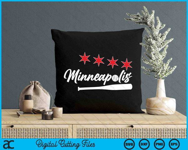 Baseball Minneapolis Lover Cute Minneapolis Baseball Bat American SVG PNG Digital Cutting Files