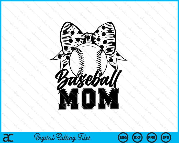 Baseball Mom Game Day Mother's Day SVG PNG Digital Printable Files