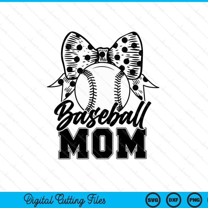 Baseball Mom Game Day Mother's Day SVG PNG Digital Printable Files