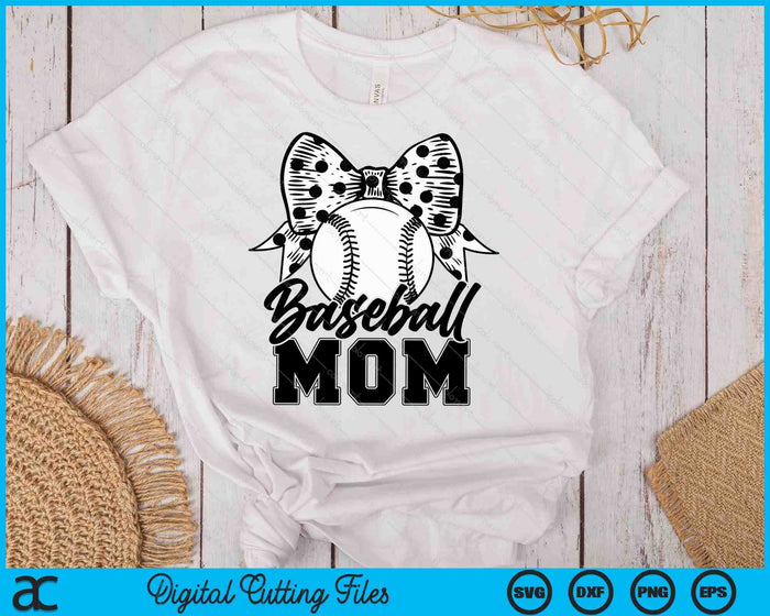 Baseball Mom Game Day Mother's Day SVG PNG Digital Printable Files