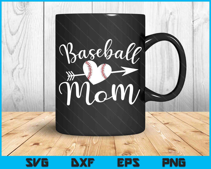 Baseball Mom SVG PNG Digital Cutting Files