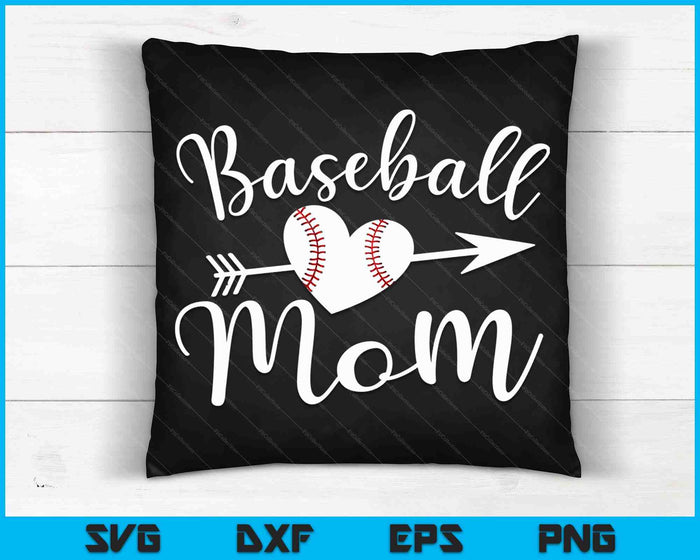 Baseball Mom SVG PNG Digital Cutting Files