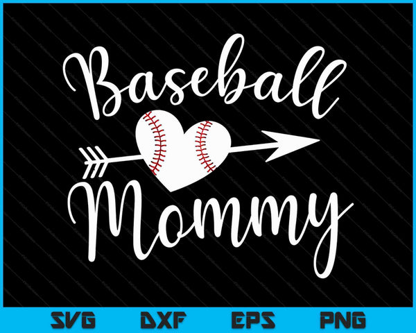 Baseball Mommy SVG PNG Digital Cutting Files