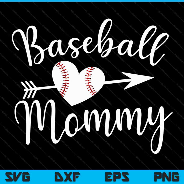 Baseball Mommy SVG PNG Digital Cutting Files