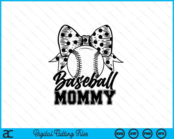 Baseball mommy game day Mother's Day SVG cut file