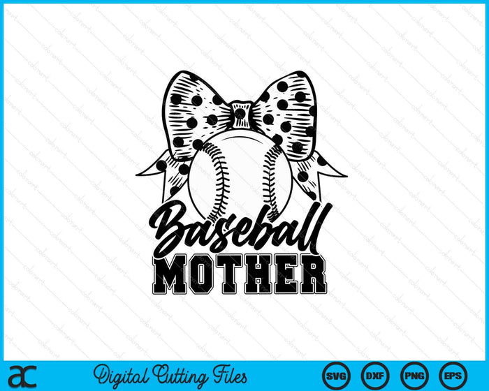 Baseball Mother Game Day Mother's Day SVG PNG Digital Printable Files