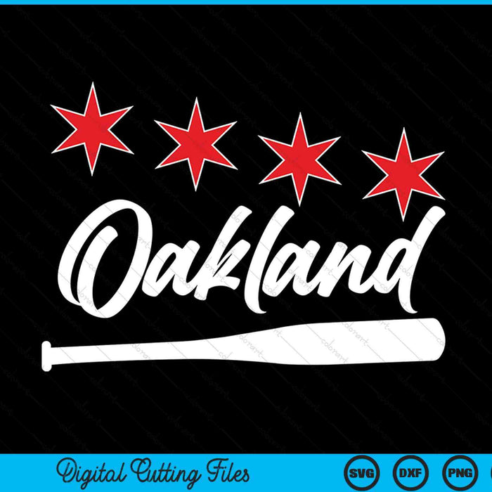 Baseball Oakland Lover Cute Oakland Baseball Bat American SVG PNG Digital Cutting Files