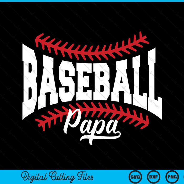 Baseball Papa SVG PNG Cutting Printable Files