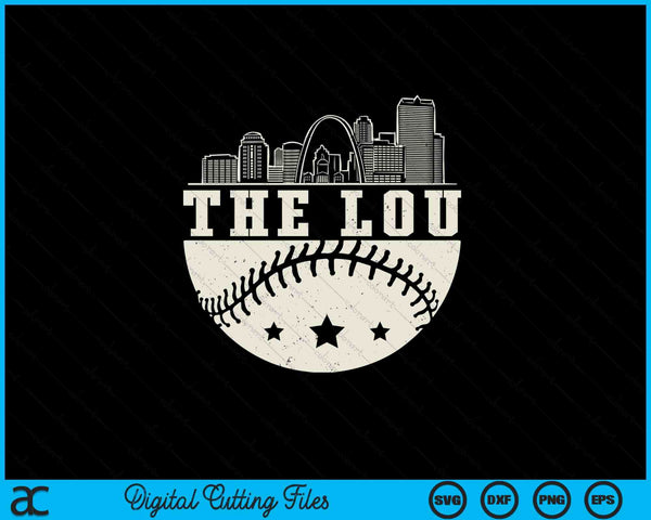 Baseball Season St. Louis The lou Fan Hometown SVG PNG Digital Printable Files