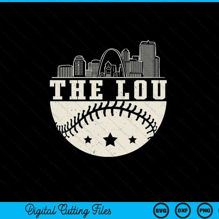 Baseball Season St. Louis The lou Fan Hometown SVG PNG Digital Printable Files
