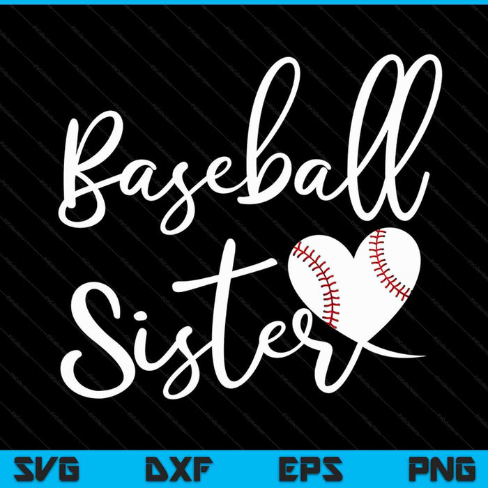 Baseball Sister SVG PNG Cutting Printable Files