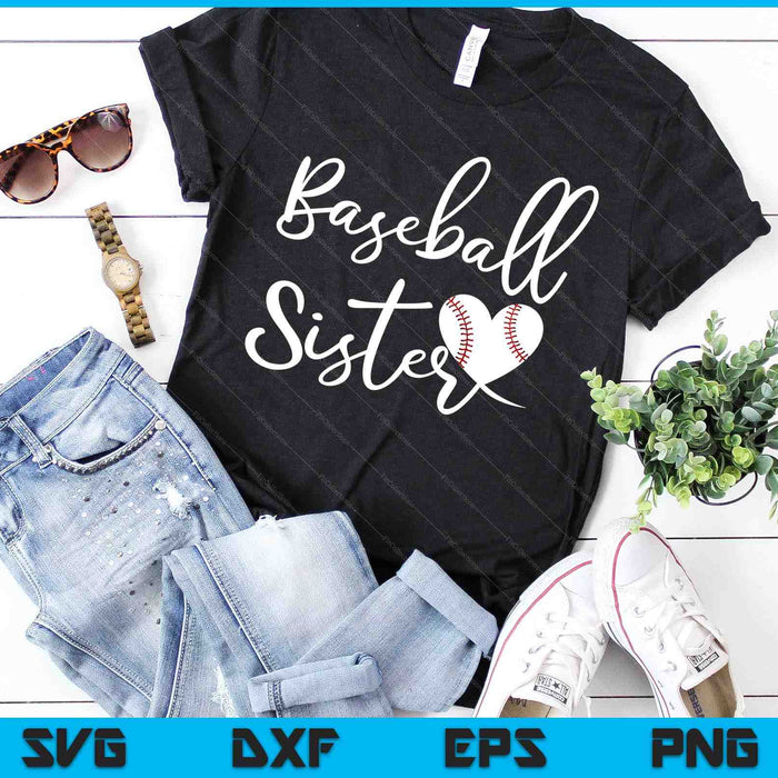 Baseball Sister SVG PNG Cutting Printable Files