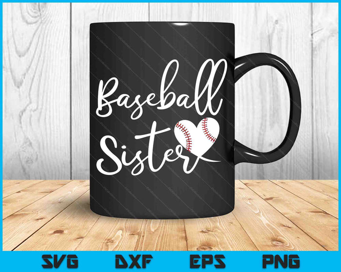 Baseball Sister SVG PNG Cutting Printable Files