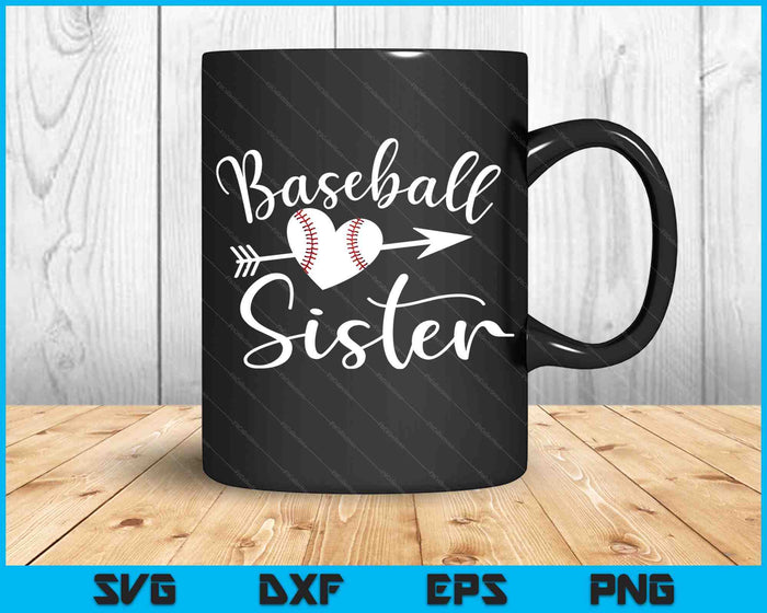 Baseball Sister SVG PNG Digital Cutting Files