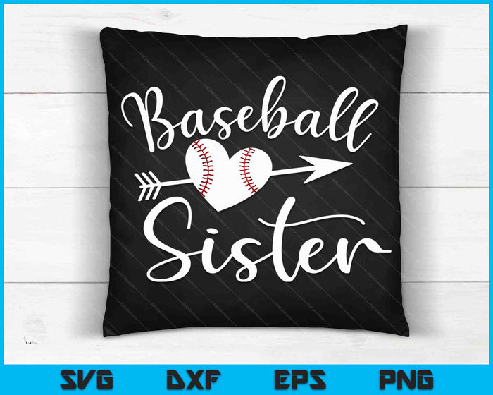 Baseball Sister SVG PNG Digital Cutting Files