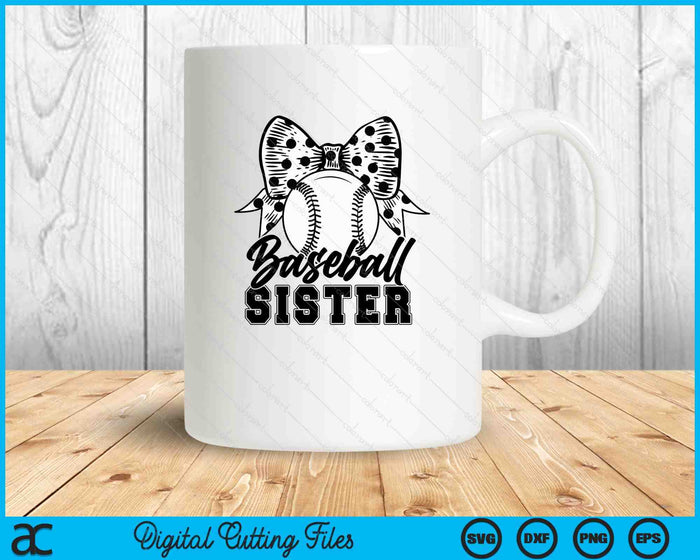 Baseball Sister Game Day Mother's Day SVG PNG Digital Printable Files