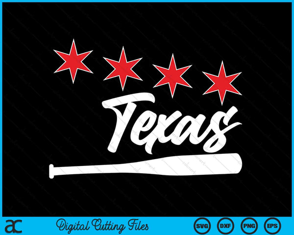 Baseball Texas Lover Cute Texas Baseball Bat American SVG PNG Digital Cutting Files