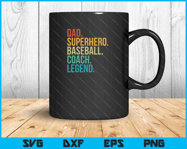 Baseball Coach Dad SVG PNG Cutting Printable Files