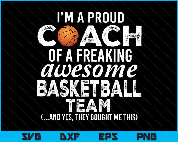 Basketball Coach Funny Thank You Appreciation Gift SVG PNG Digital Cutting Files