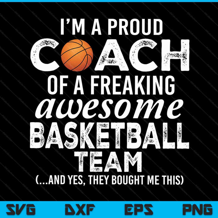 Basketball coach thank you appreciation SVG cut file