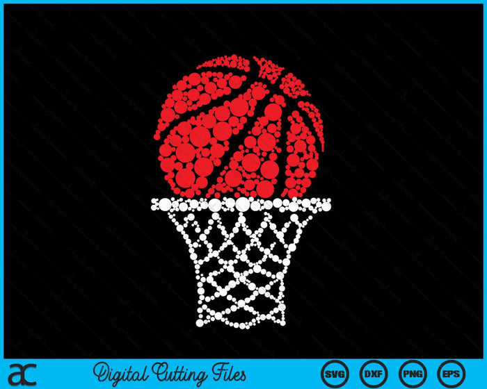 Basketball Dots Happy Dot Day For Kids Man Woman SVG PNG Digital Cutting Files