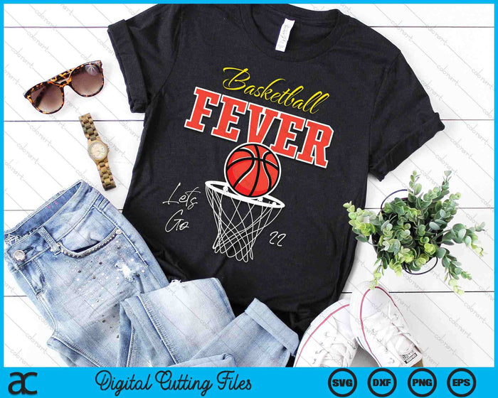 Basketball Fever Women's Basketball SVG PNG Digital Cutting File