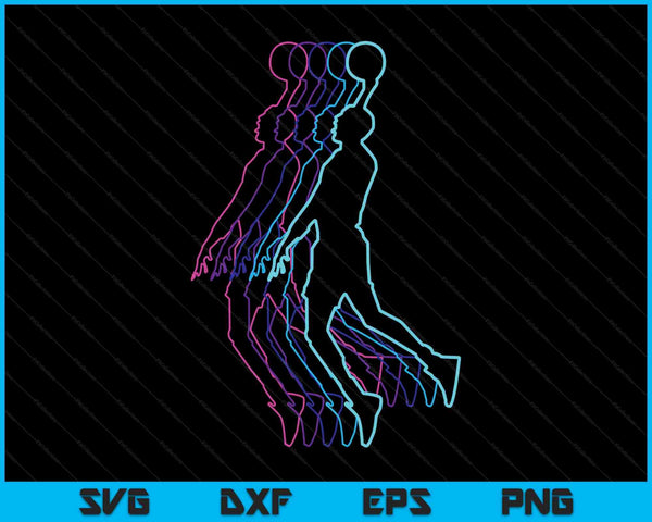 Basketball for player slam dunk teens SVG cut file