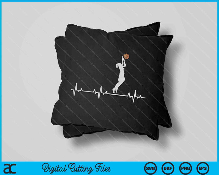 Baloncesto Heartbeat SVG PNG Cortar archivos imprimibles