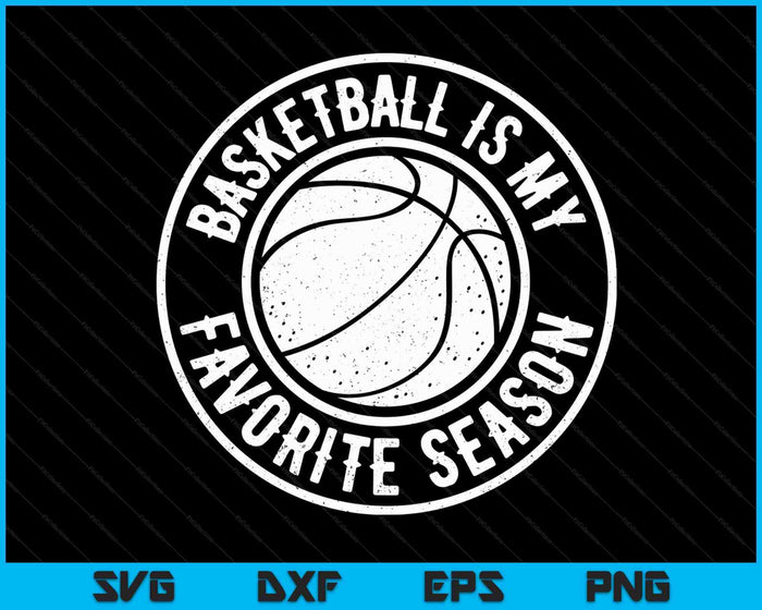 Basketbal is mijn favoriete seizoen Cheer Fan SVG PNG digitale snijbestanden