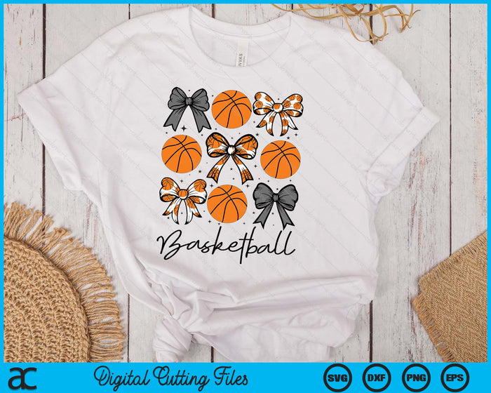 Basketball Mama Coquette Bow Basketball Season SVG PNG Digital Printable Files