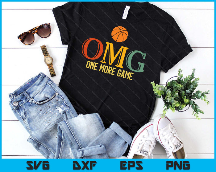 Basketball OMG One More Game Basketball Sports Men Women SVG PNG Digital Cutting Files