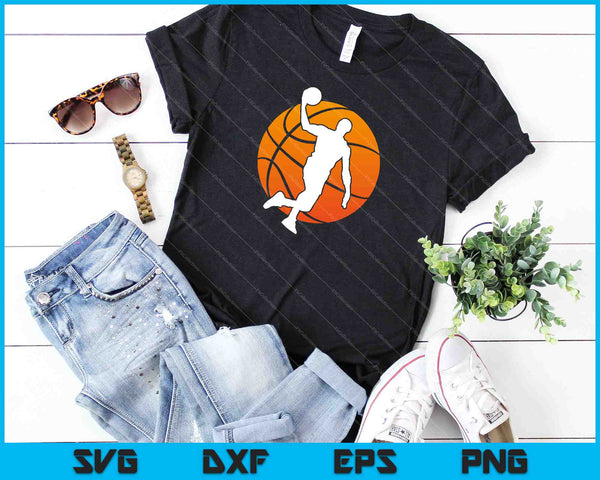 Basketball Player SVG PNG Cutting Printable Files - on a t-shirt