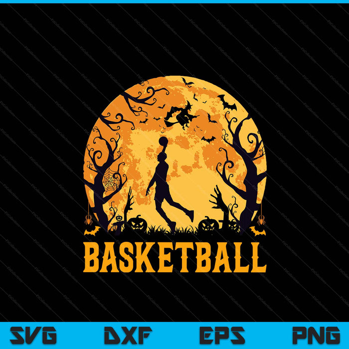 Basketball player Halloween spooky basketball lover SVG cut file