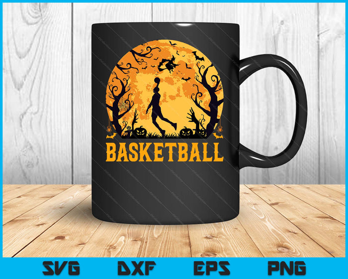 Basketball Player Halloween Spooky Basketball Lover Halloween SVG PNG Digital Cutting File