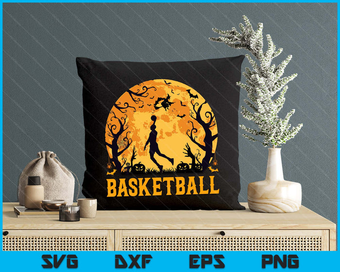 Basketball Player Halloween Spooky Basketball Lover Halloween SVG PNG Digital Cutting File