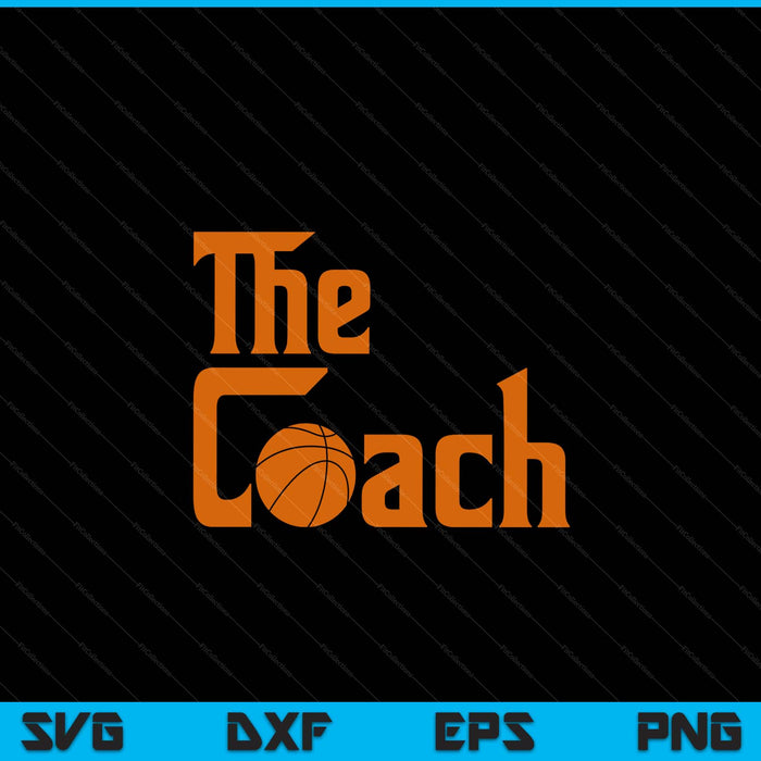 Basketball sports player the coach SVG cut file