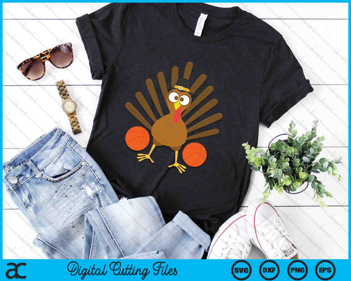 Basketball Turkey Thanksgiving SVG PNG Digital Cutting Files