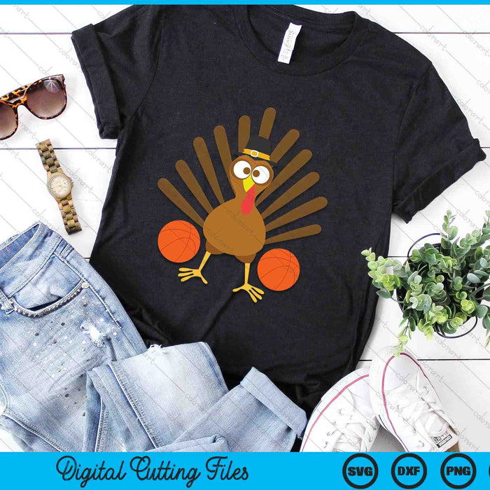 Basketball Turkey Thanksgiving SVG PNG Digital Cutting Files