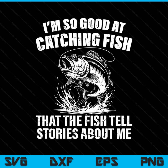 Bass Fishing Angler Funny Fisherman Catching Fish SVG PNG Digital Printable Files