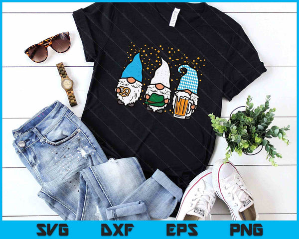 Bavarian Gnomes Octoberfest German Oktoberfest SVG PNG Digital Printable Files