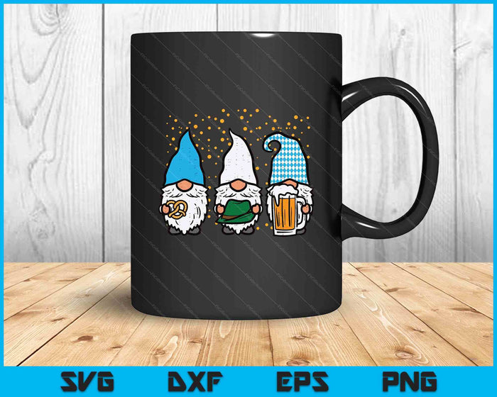 Bavarian Gnomes Octoberfest German Oktoberfest SVG PNG Digital Printable Files