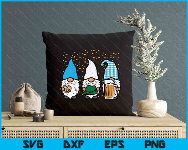Bavarian Gnomes Octoberfest German Oktoberfest SVG PNG Digital Printable Files