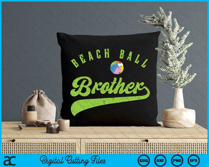 Beach Ball Brother SVG PNG Digital Cutting Files