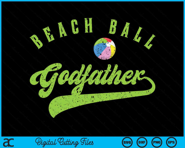 Beach Ball Godfather SVG PNG Digital Cutting Files