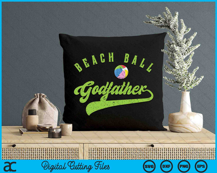 Beach Ball Godfather SVG PNG Digital Cutting Files