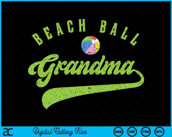 Beach Ball Grandma SVG PNG Digital Cutting Files